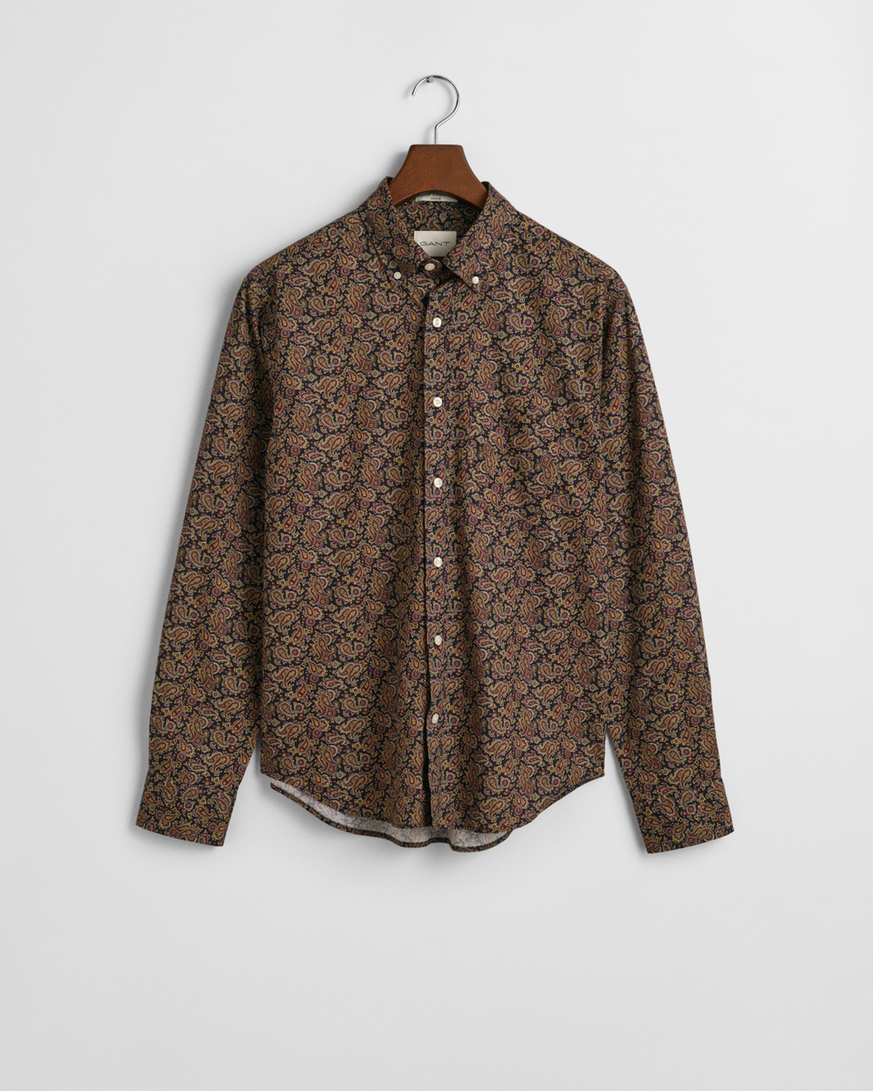 Regular Fit Hemd mit Paisley-Print