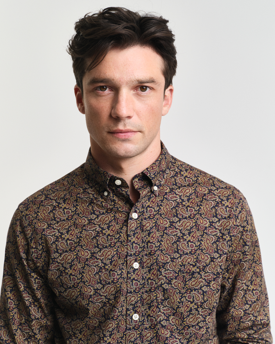 Regular Fit Hemd mit Paisley-Print