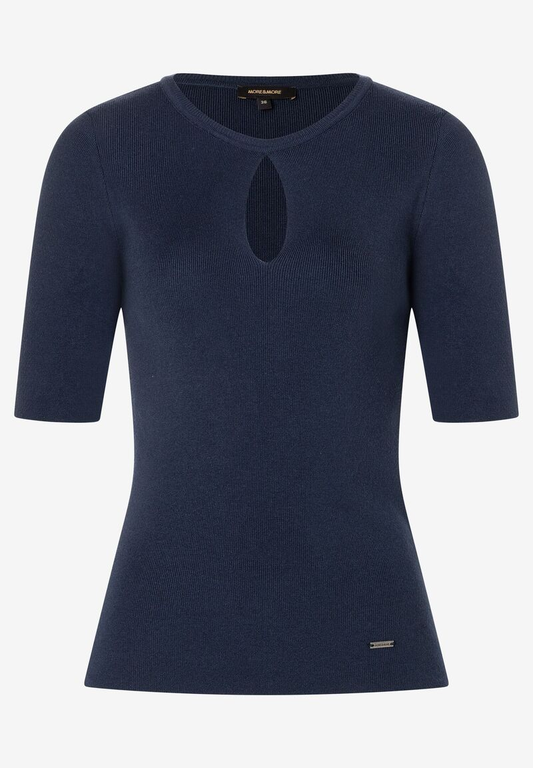 Kurzarm-Pullover  marine  Frühjahrs-Kollektion