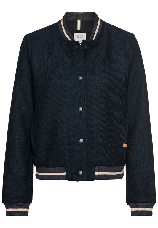 Collegejacke aus einem Wollmix