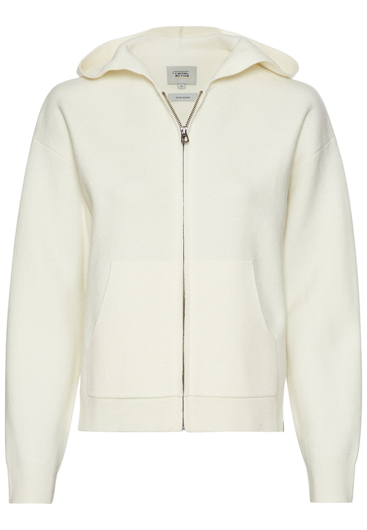 Strickjacke mit Kapuze