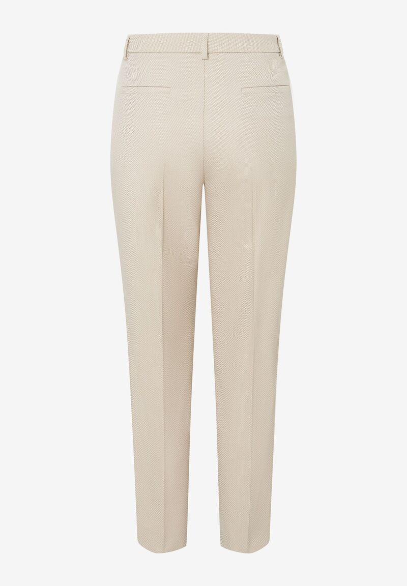 Struktur-Hose  beige  Frühjahrs-Kollektion