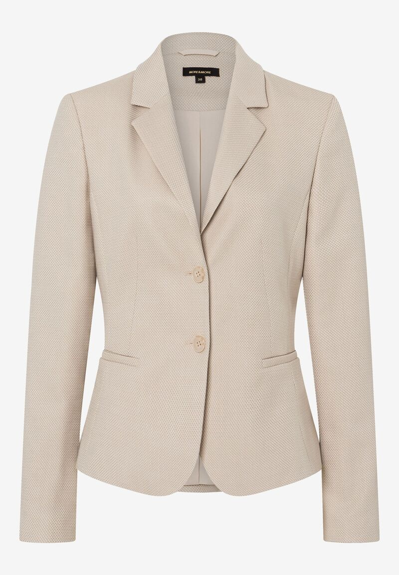Struktur-Blazer  beige  Frühjahrs-Kollektion