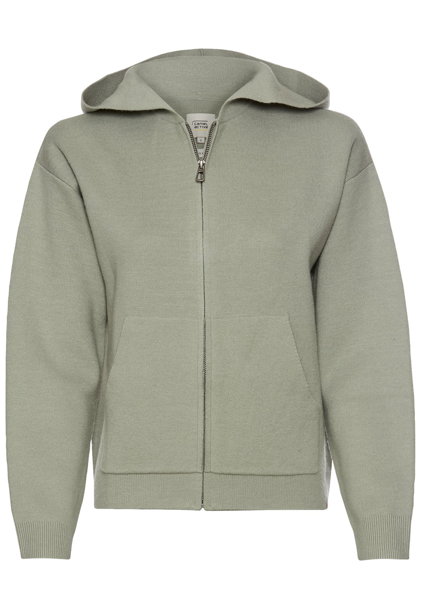 Strickjacke mit Kapuze