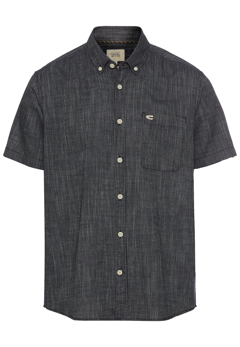 Kurzarmhemd mit Strukturmuster