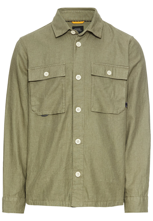 Overshirt aus Leinen-Baumwoll-Mix