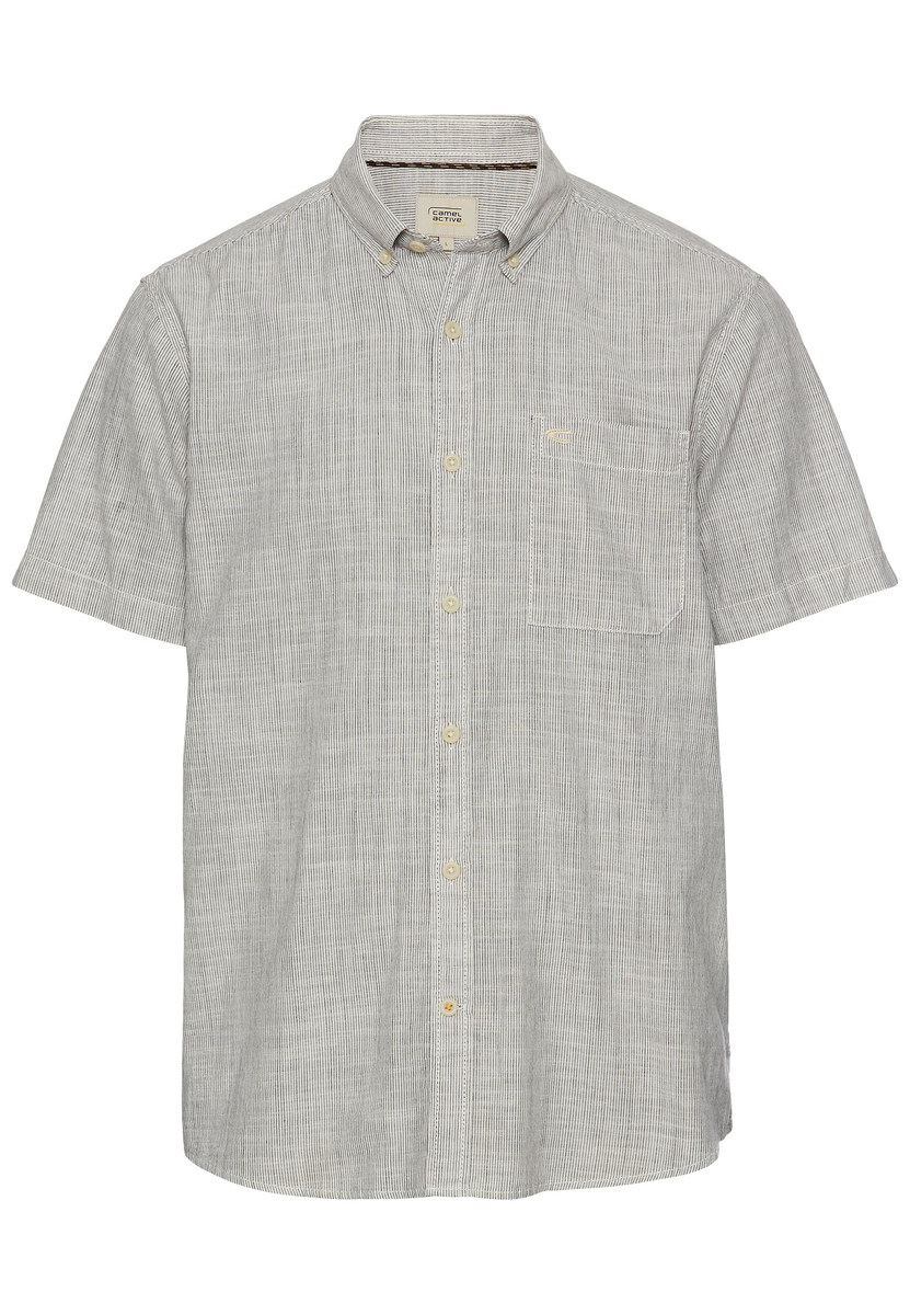 Kurzarmhemd mit Strukturmuster