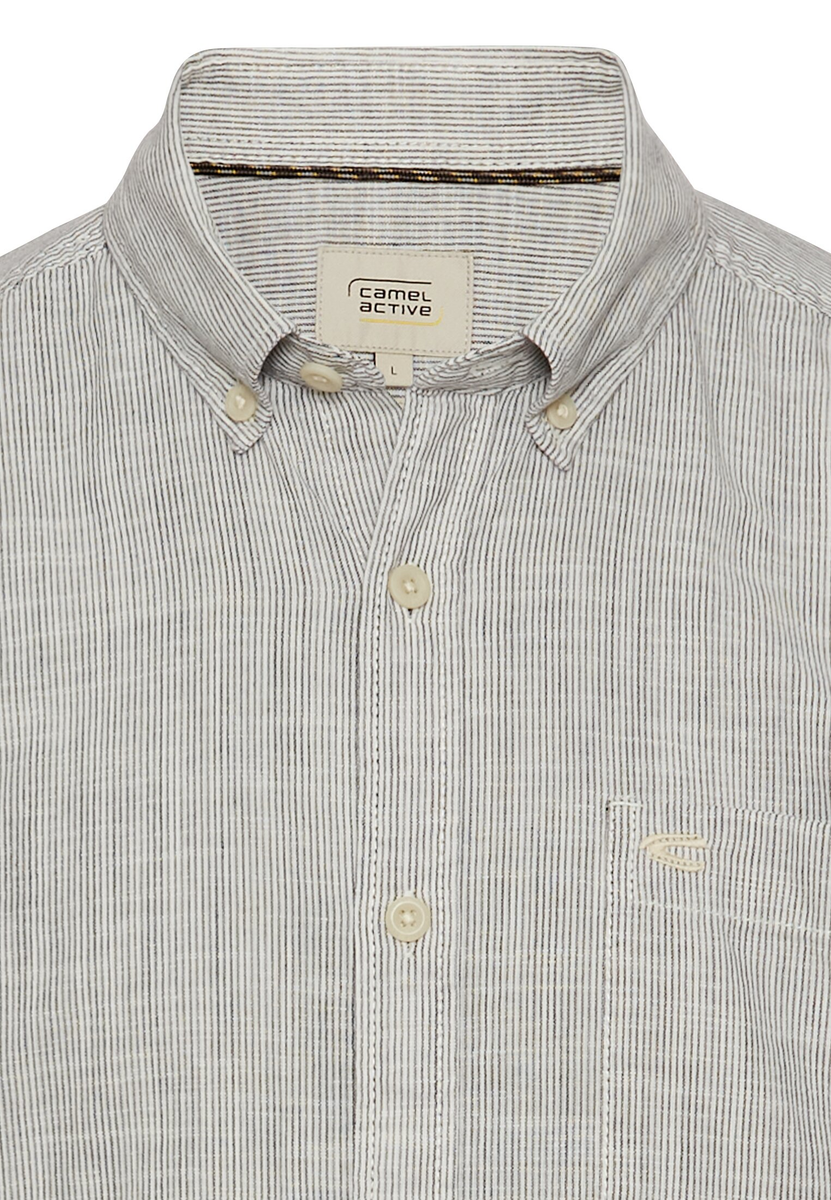 Kurzarmhemd mit Strukturmuster