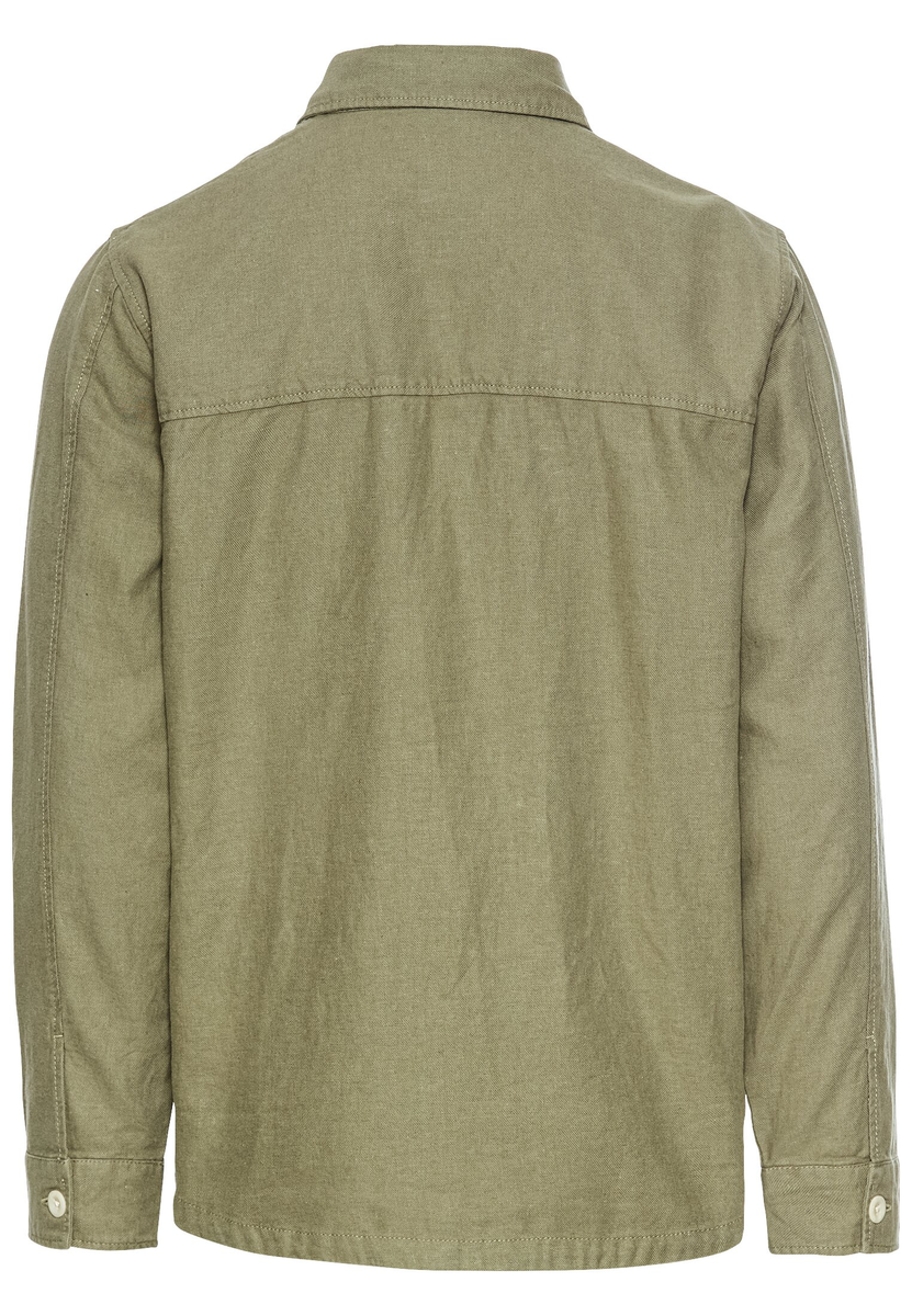 Overshirt aus Leinen-Baumwoll-Mix