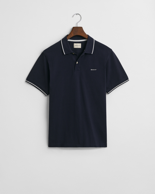 Piqué Poloshirt mit Randstreifen