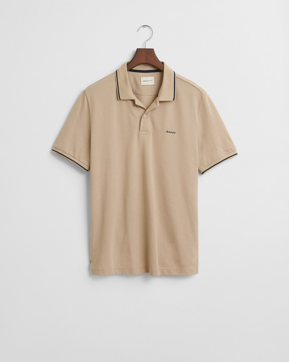 Piqué Poloshirt mit Randstreifen