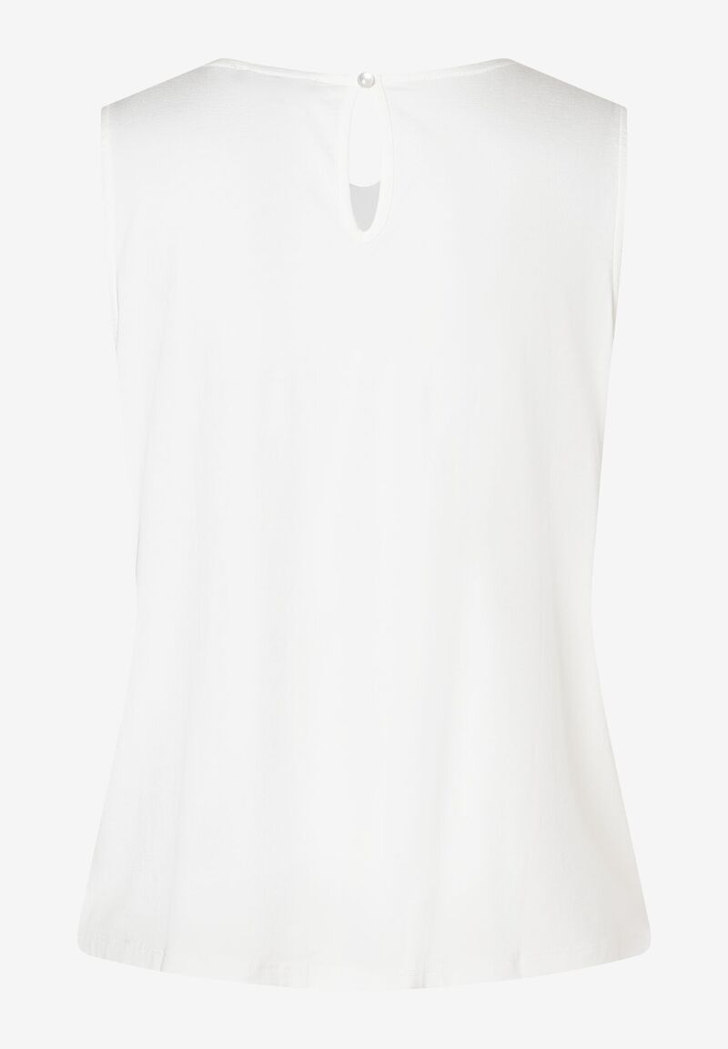 Paillettentop  offwhite