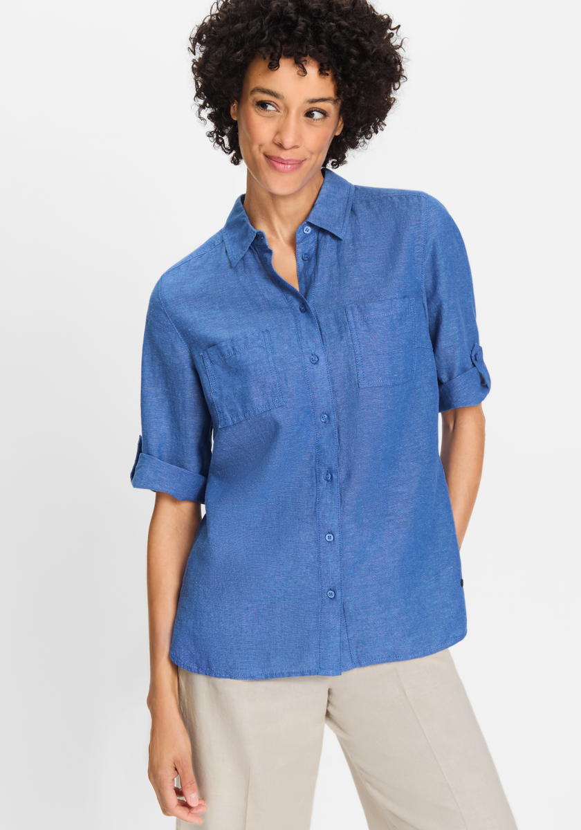 Blouse Woven Short Sleeves