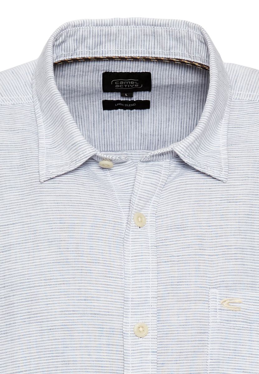 Langarmhemd aus Leinenmix