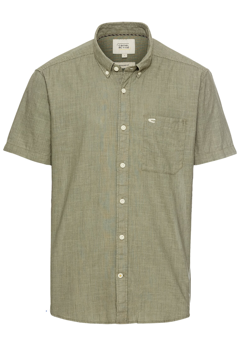 Kurzarmhemd mit Strukturmuster