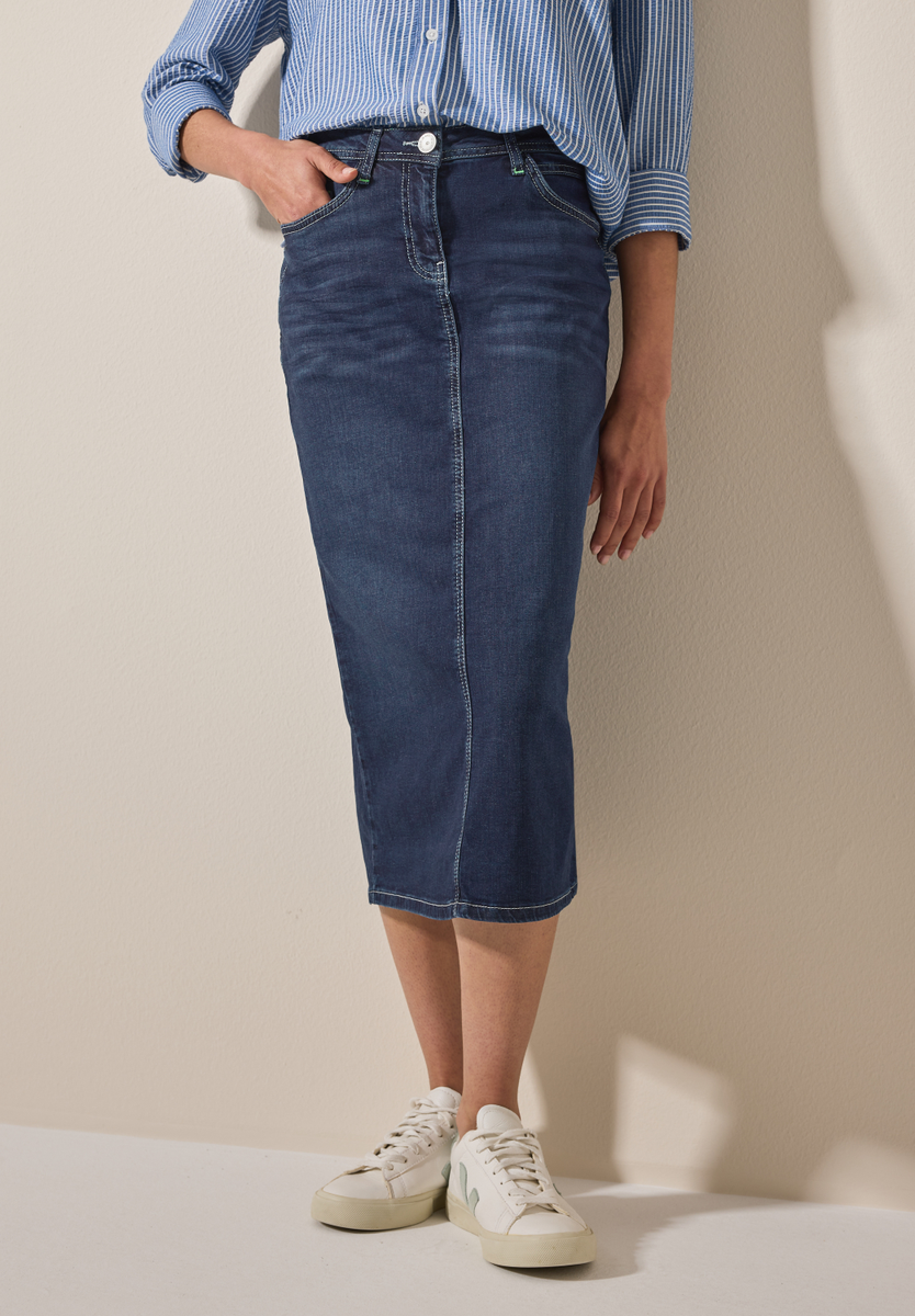Midi Jeansrock