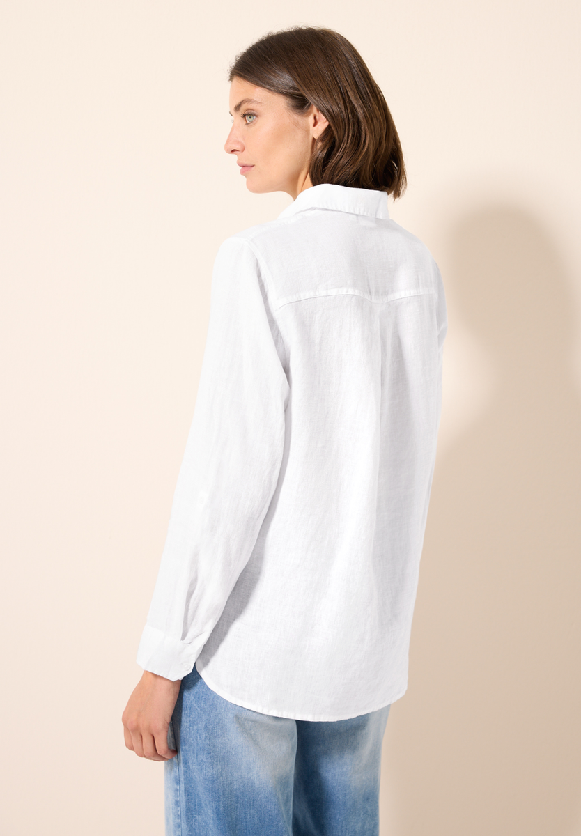 Leinen-Hemdbluse