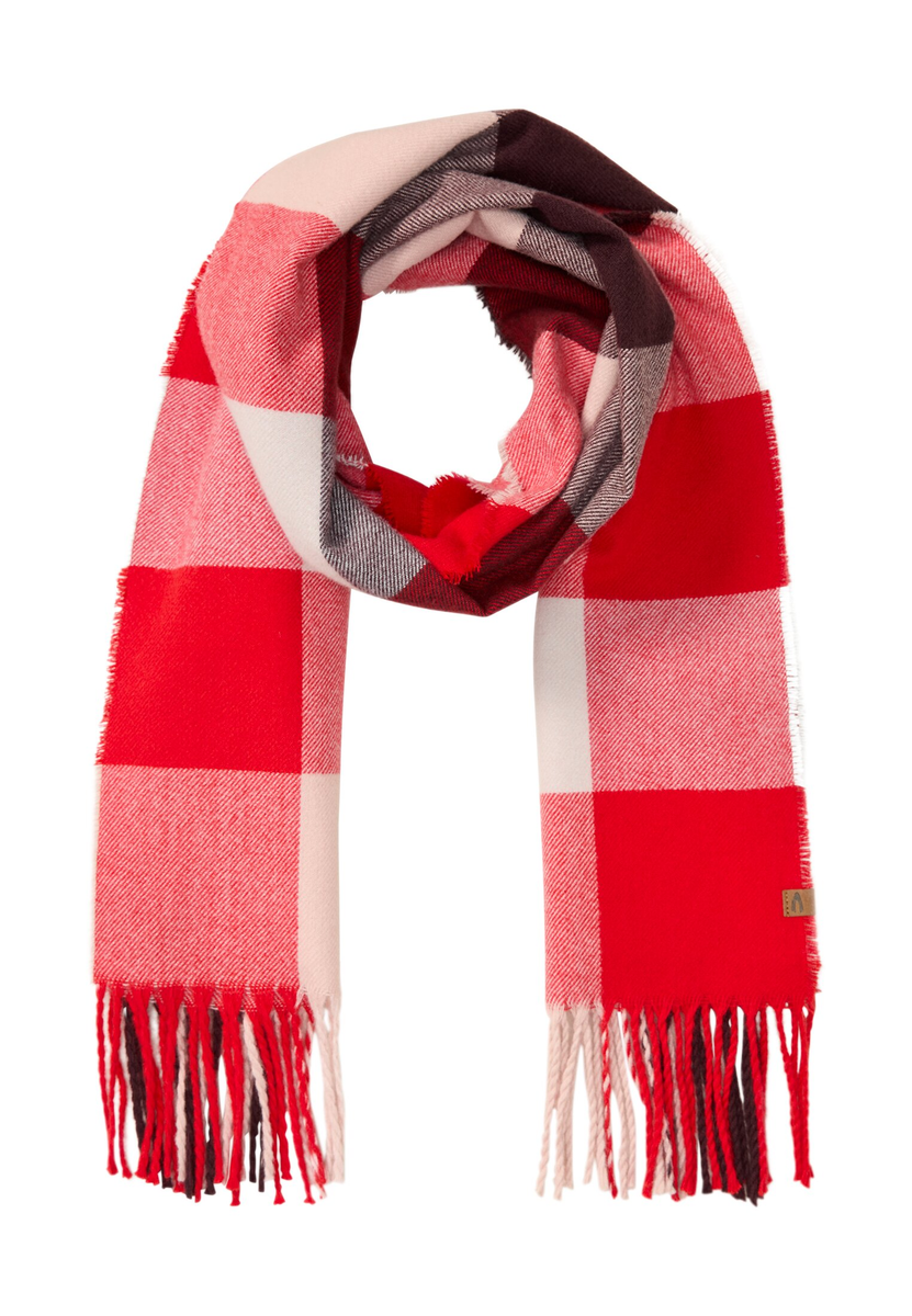 Feiner Webschal mit kariertem Muster