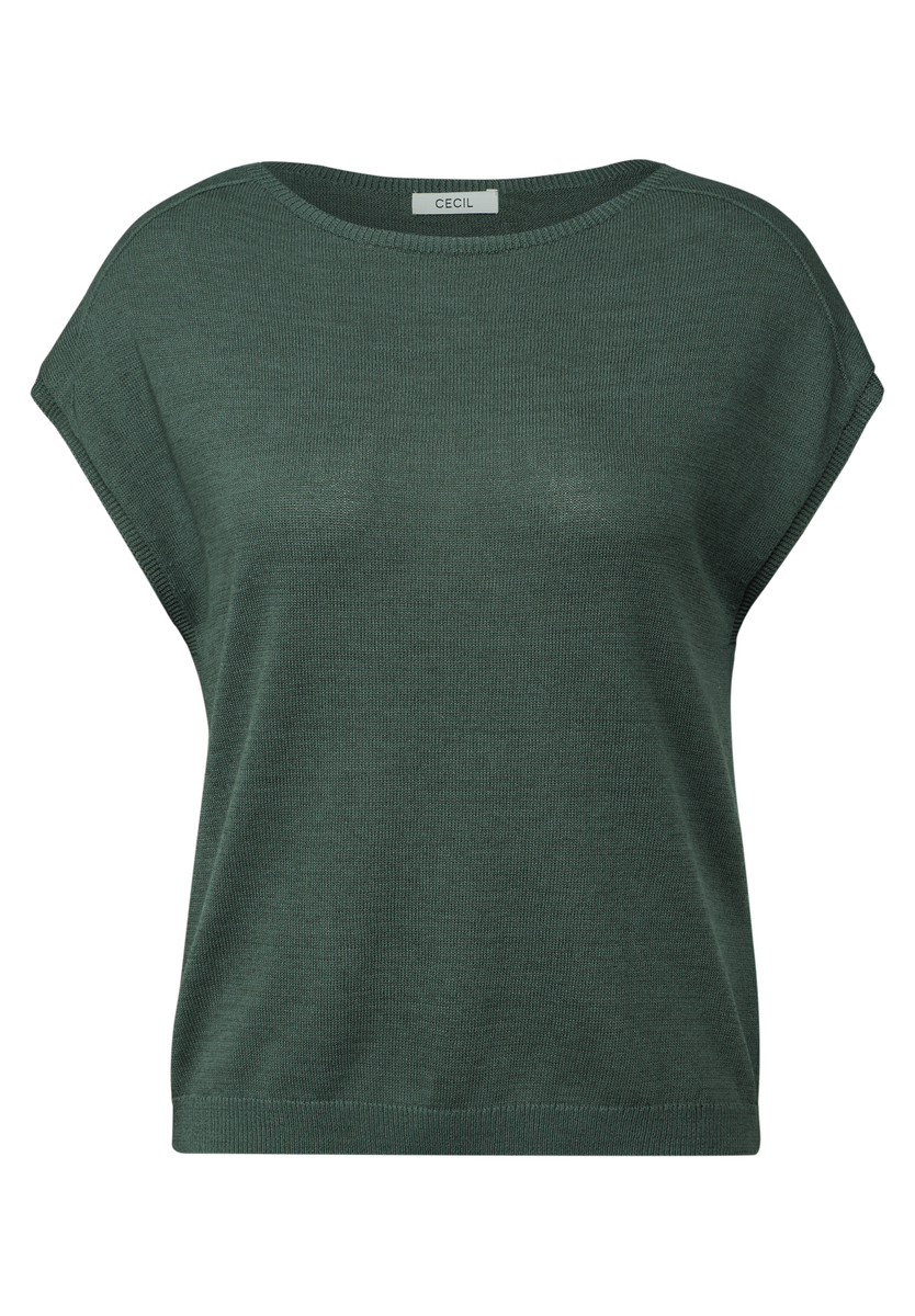 Leinen-Look Strickpullover