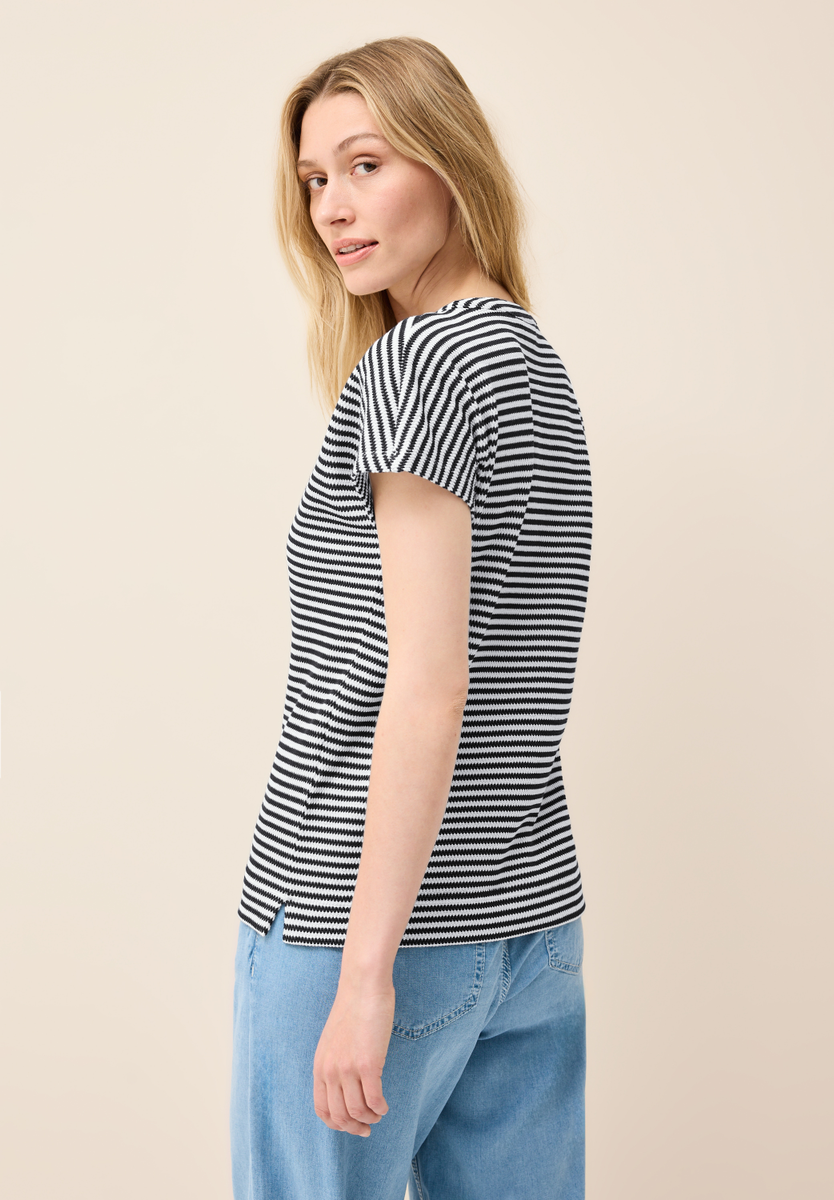 Gestreiftes Strukturshirt