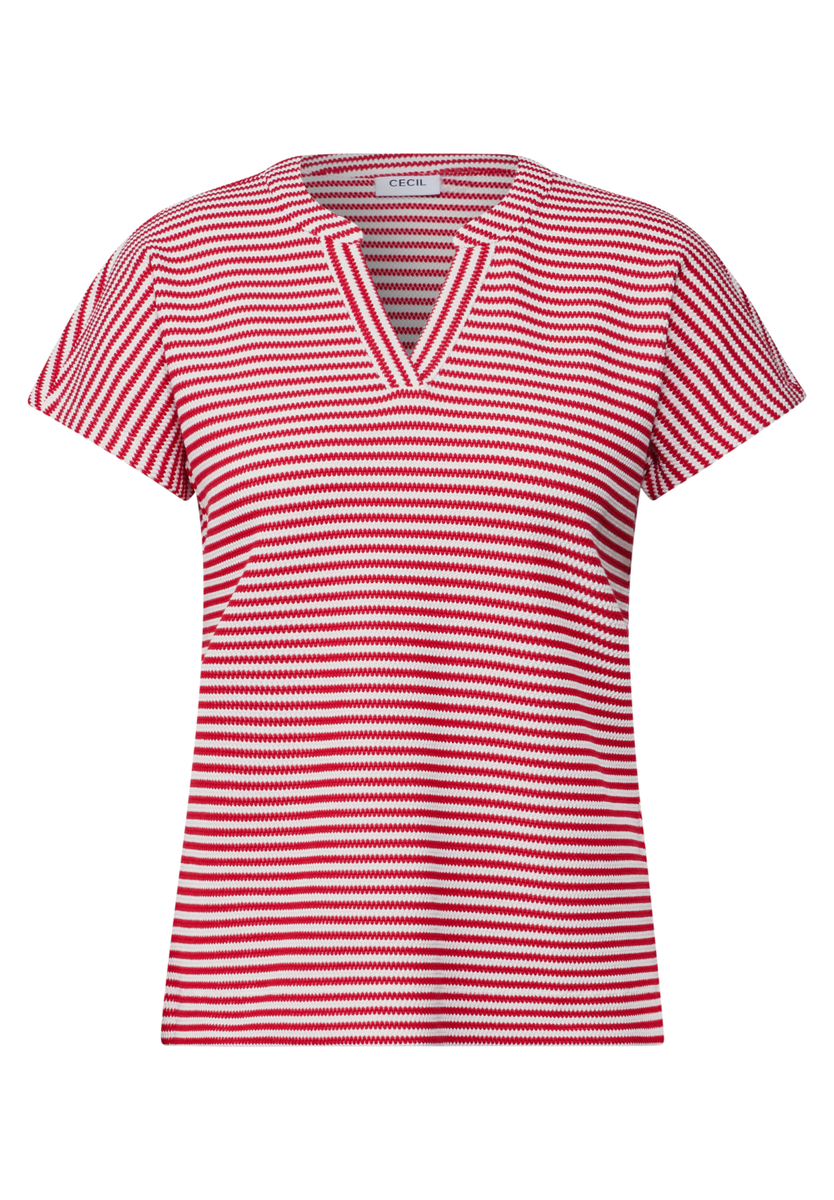 Gestreiftes Strukturshirt