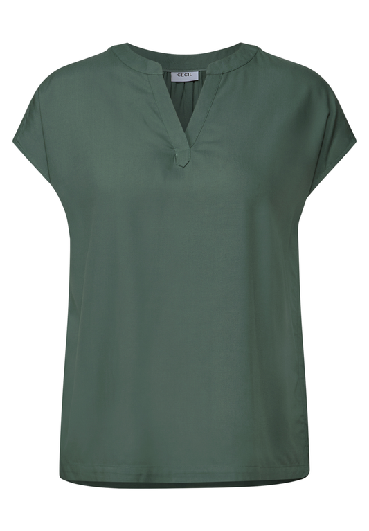 Blusenshirt in Unifarbe