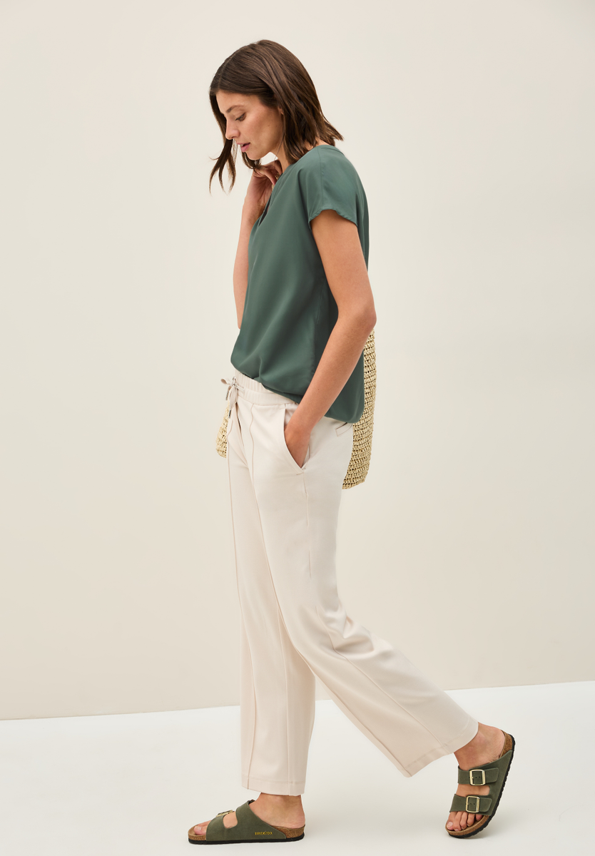 Blusenshirt in Unifarbe