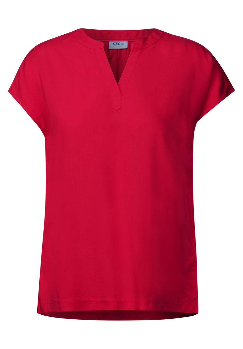 Blusenshirt in Unifarbe