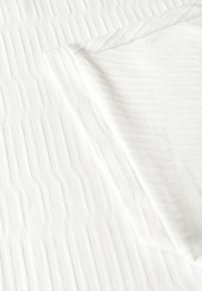 Struktushirt in Unifarbe