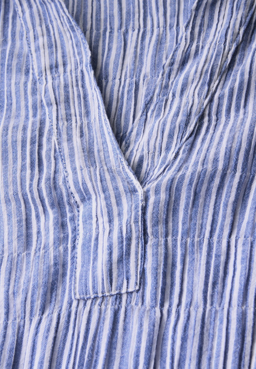 Gestreifte Strukturbluse