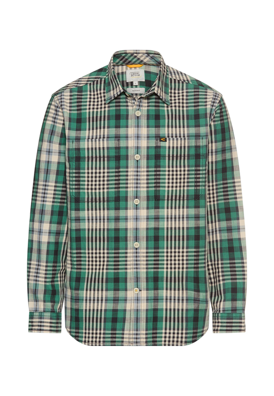 Langarm Hemd mit Kentkragen und Brusttaschen