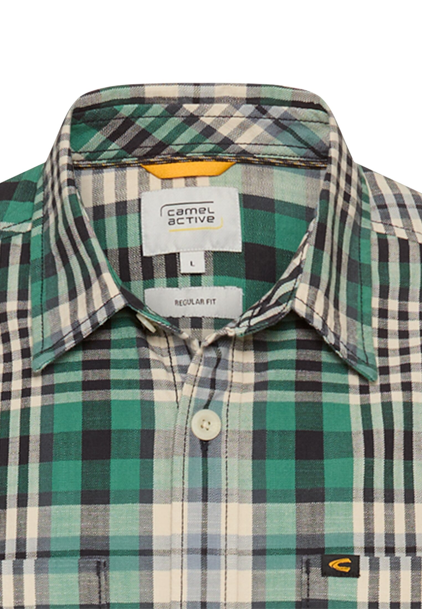 Langarm Hemd mit Kentkragen und Brusttaschen