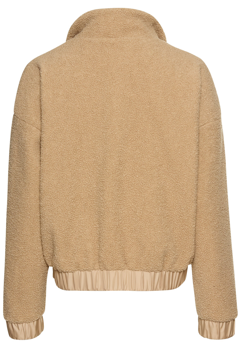 Teddy Blouson mit Stehkragen und 2-Wege-Reißverschluss