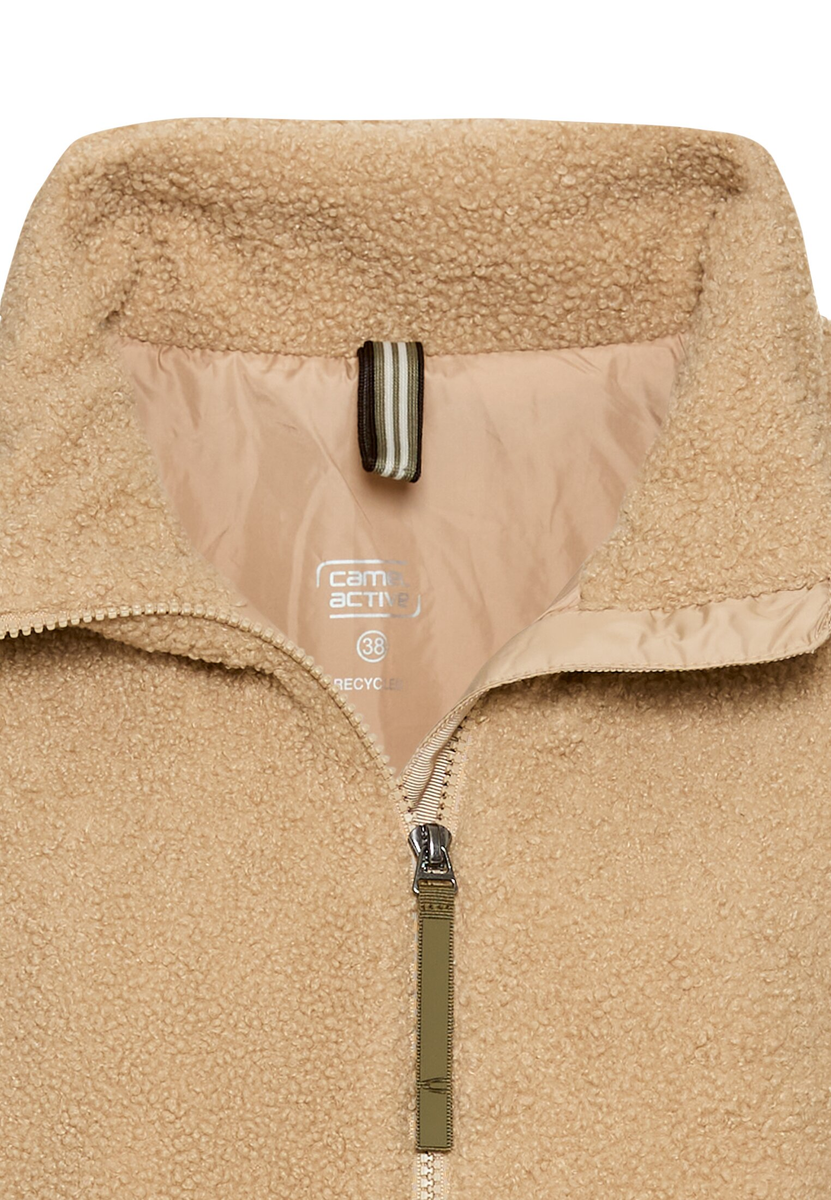 Teddy Blouson mit Stehkragen und 2-Wege-Reißverschluss