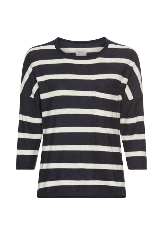 Boxy Strickpullover mit 3/4-Ärmeln