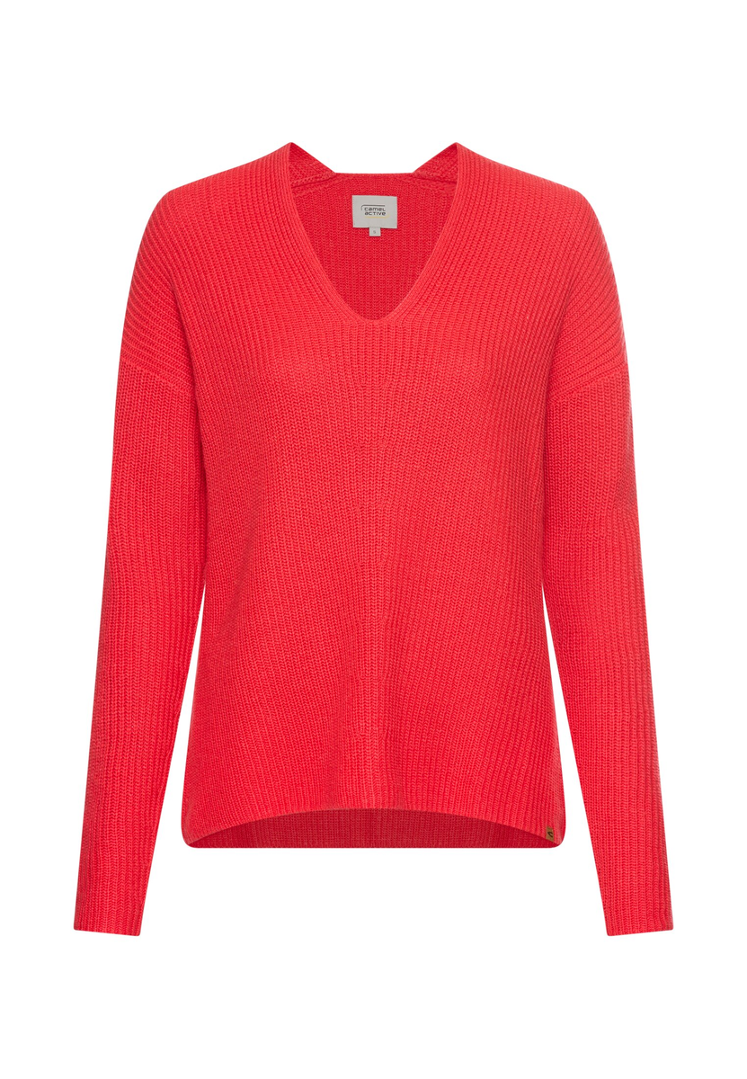 Strickpullover mit V-Ausschnitt