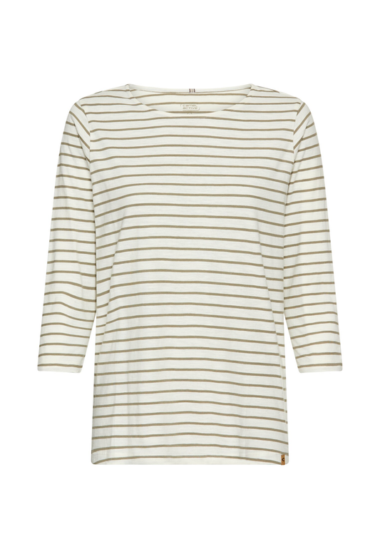 3/4-Arm T-Shirt mit Seitenschlitzen