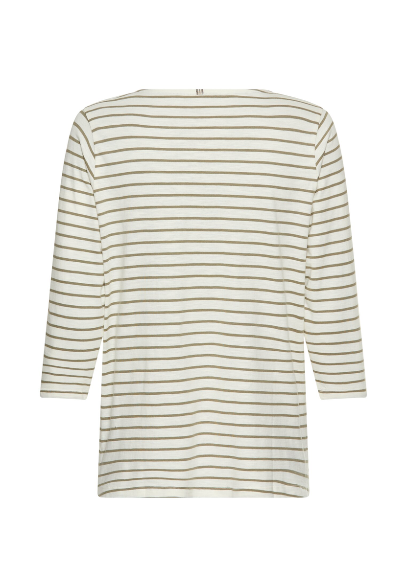 3/4-Arm T-Shirt mit Seitenschlitzen