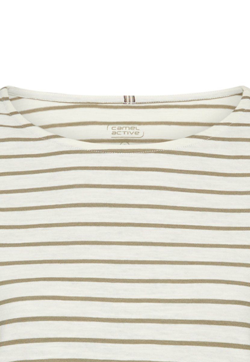 3/4-Arm T-Shirt mit Seitenschlitzen